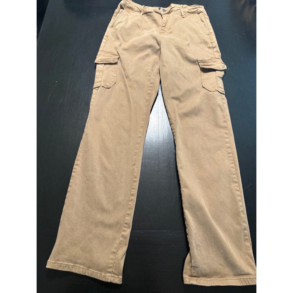 Well Worn Mens Cargo Pants‎ Tan Khaki Straight Leg Multi Pocket 32x30 Utility